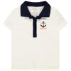 Polo Manches Courts à Col Contrasté Pour Bébé Garçon