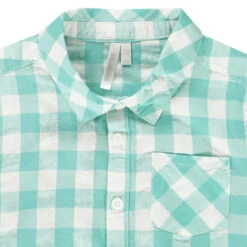 Chemise Manches Courtes à Carreaux Coton Pour Bébé Garçon -Orchestra HLAMK8 BLC 3 X