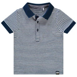 Polo Manches Courtes En Coton à Rayures Pour Bébé Garçon