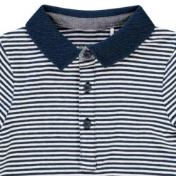 Polo Manches Courtes En Coton à Rayures Pour Bébé Garçon -Orchestra HLAMKC BLA 3 X