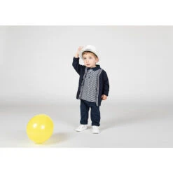 Polo Manches Courtes En Coton à Rayures Pour Bébé Garçon -Orchestra HLAMKC BLA 4 X