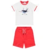Ensemble De Plage T-shirt Et Short Motif Baleine Pour Bébé Garçon