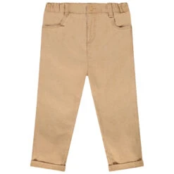 Pantalon En Toile Uni Coupe Slim Pour Bébé Garçon