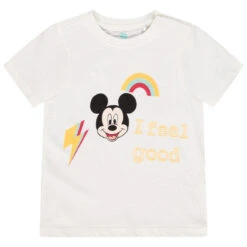 T-shirt Manches Courtes Print Mickey Disney Pour Bébé Garçon