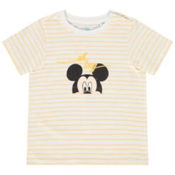 T-shirt Rayé Mickey Disney Pour Bébé Garçon