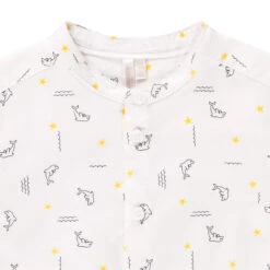 Chemise Manches Courtes Imprimé Dauphins/étoiles Pour Bébé Garçon -Orchestra HLAMLF BLA 3 X