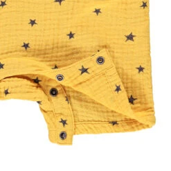 Combinaison Courte En Double Gaze De Coton Imprimé étoiles Pour Bébé Garçon -Orchestra HLAMLI JAM 3 X