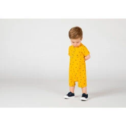 Combinaison Courte En Double Gaze De Coton Imprimé étoiles Pour Bébé Garçon -Orchestra HLAMLI JAM 5 X