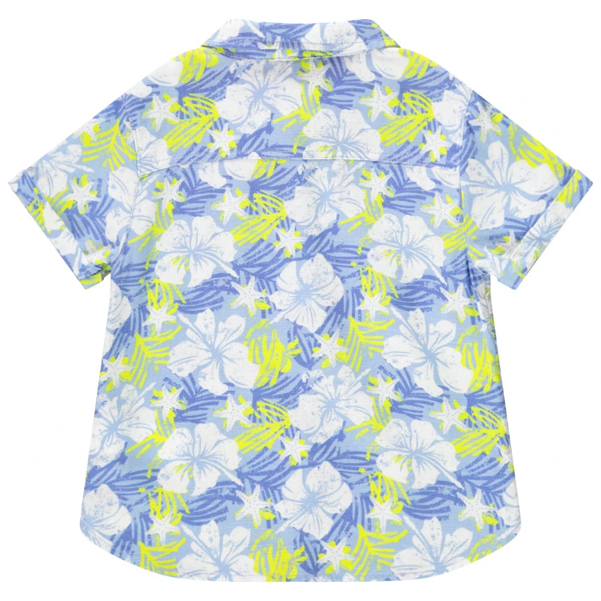 Chemise Manches Courtes Imprimé Fleuri Pour Bébé Garçon 2 Chemise Manches Courtes Imprimé Fleuri Pour Bébé Garçon – Image 2