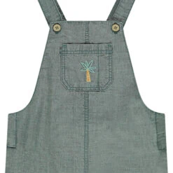 Salopette Courte Avec Broderie Palmier Pour Bébé Garçon -Orchestra HLAMM0 GRF 3 X