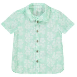 Chemise Manches Courtes Imprimé Hibiscus Pour Bébé Garçon