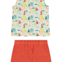 Ensemble De Plage Débardeur Imprimé + Bermuda Pour Bébé Garçon -Orchestra HLAMMG BLA 4 X