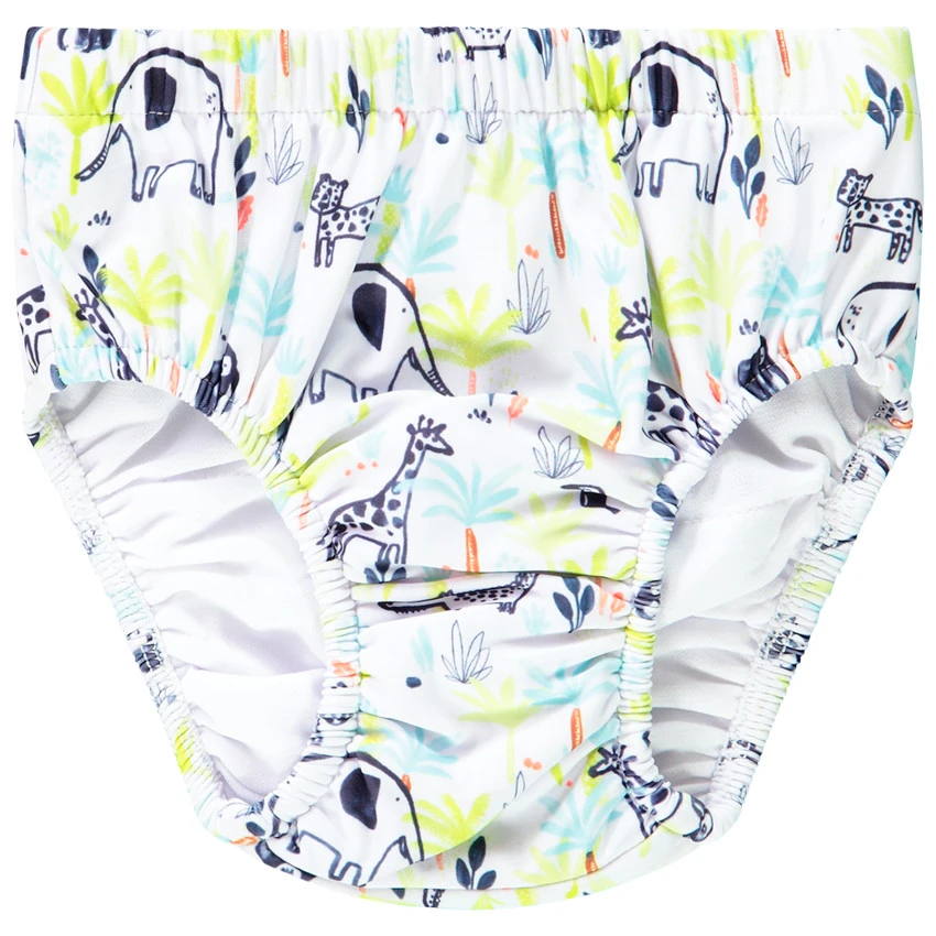Slip De Bain Anti-UV Imprimé Animaux Pour Bébé Garçon 1 Slip De Bain Anti-UV Imprimé Animaux Pour Bébé Garçon