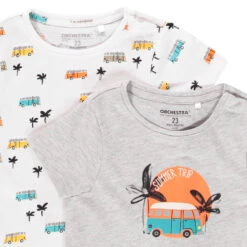 Lot De 5 T-shirts Manches Courtes Pour Bébé Garçon -Orchestra HLAMMU GRC 4 X