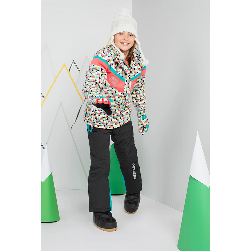 Junior - Pantalon De Ski à Poches Zippées Avec Empiècements Turquoise 5 Junior - Pantalon De Ski à Poches Zippées Avec Empiècements Turquoise – Image 5