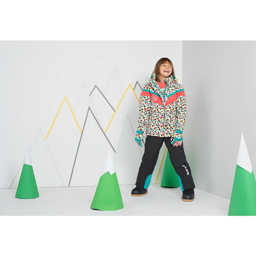 Junior - Pantalon De Ski à Poches Zippées Avec Empiècements Turquoise 6 Junior - Pantalon De Ski à Poches Zippées Avec Empiècements Turquoise – Image 6