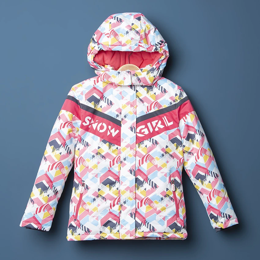 Blouson De Ski Imperméable à Motif Graphique Pour Enfant Fille 5 Blouson De Ski Imperméable à Motif Graphique Pour Enfant Fille – Image 5