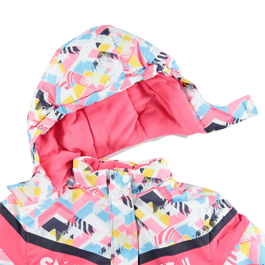 Blouson De Ski Imperméable à Motif Graphique Pour Enfant Fille 4 Blouson De Ski Imperméable à Motif Graphique Pour Enfant Fille – Image 4
