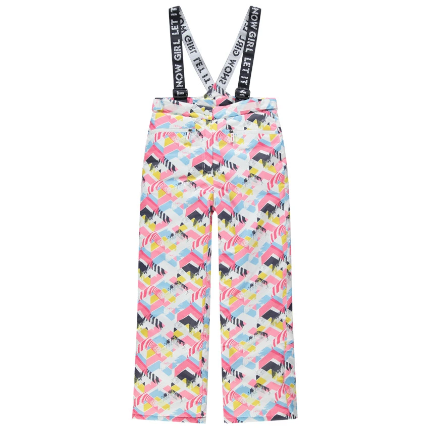 Junior - Pantalon De Ski Imperméable à Bretelles Imprimé All-over 1 Junior - Pantalon De Ski Imperméable à Bretelles Imprimé All-over