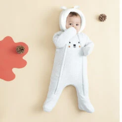 Combi-pilote Doublée Sherpa Avec Lapin Brodé Pour Bébé Garçon -Orchestra HNAXWK GRC 15 X