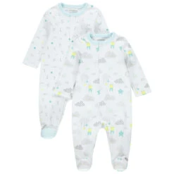 Lot De 2 Dors-bien Imprimés En Coton Pour Bébé Garçon