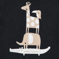 Ensemble Avec T-shirt Print Animaux Et Short à Rayures -Orchestra HNAXZO GRF 3 X