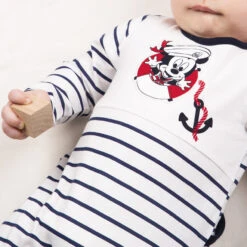 Dors-bien En Jersey à Rayures Contrastées Et Print Mickey Disney -Orchestra HNAXZS ECR 10 X