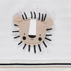 Dors-bien En Coton Bio à Rayures Et Lion En Relief -Orchestra HNAY1N BLA 3 X