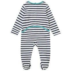 Lot De 3 Dors-bien En Coton Pour Bébé Garçon Imprimés Poissons Et Baleines -Orchestra HNAY1S BLA 3 X