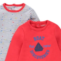 Lot De 2 Dors-bien En Coton Style Marin Pour Bébé Garçon -Orchestra HNAY1T RGM 3 X