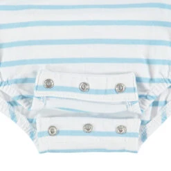 Lot De 2 Combinaisons Courtes Rayée/unie Print Dauphins -Orchestra HNAY1X BLC 3 X