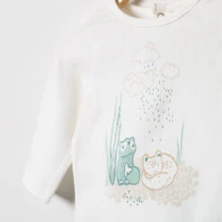 Ensemble En Coton à Animaux Printés Et Pantalon Imprimé All-over -Orchestra HNAY2S BLC 3 X