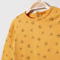 T-shirt Manches Longues En Coton Bio Imprimé All-over -Orchestra HNAY34 JAM 3 X