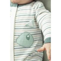 Combinaison Longue En Tricot Fin à Rayures Et Détails En Relief -Orchestra HNAY3C ECR 11 X