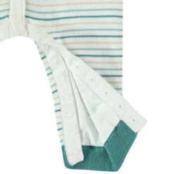 Combinaison Longue En Tricot Fin à Rayures Et Détails En Relief -Orchestra HNAY3C ECR 3 X