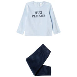 Pyjama En Velours à Message Printé Pour Bébé Garçon