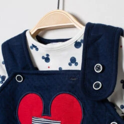 Ensemble Salopette Et T-shirt Imprimés All-over Mickey Disney -Orchestra HNAY3S BLF 4 X