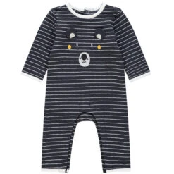 Combinaison Longue En Maille à Rayures