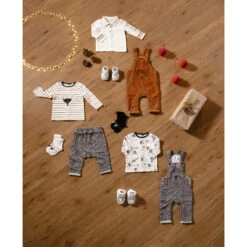 T-shirt Manches Longues En Maille à Rayures Et Motif Hérisson -Orchestra HNAY3W ECR 15 X