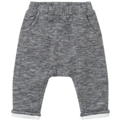 Pantalon En Maille Chinée Doublé Jersey