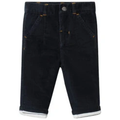 Pantalon En Velours à Doublure Rayée En Jersey