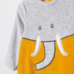 Dors-bien En Velours Bicolore Motif éléphant -Orchestra HNAY43 GRM 3 X