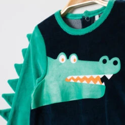 Dors-bien En Velours Motif Crocodile -Orchestra HNAY45 BLF 3 X