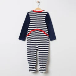 Dors-bien En Velours Rayé Esprit Noël Pour Bébé Garçon -Orchestra HNAY46 BLF 3 X