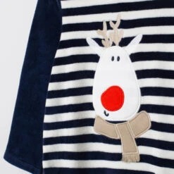 Dors-bien En Velours Rayé Esprit Noël Pour Bébé Garçon -Orchestra HNAY46 BLF 5 X