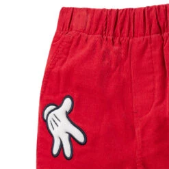 Pantalon En Velours à Détails Mickey Disney -Orchestra HNAY4C RGM 3 X