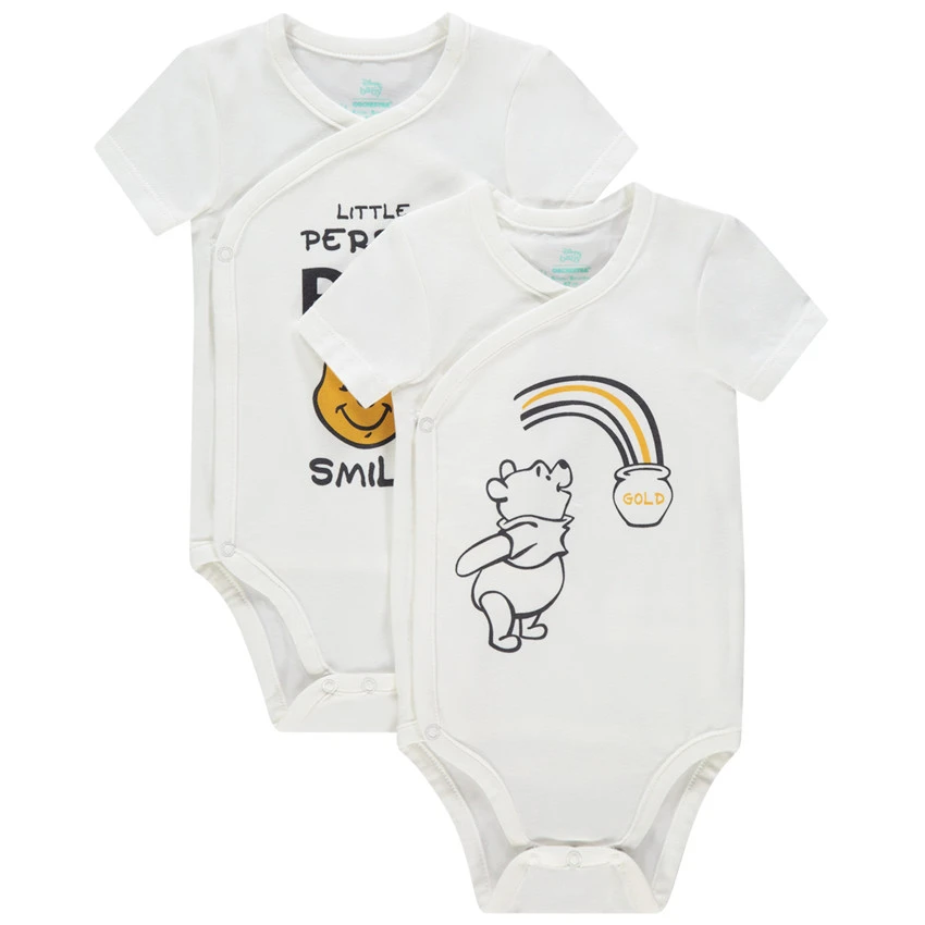 Lot De 2 Bodies Manches Courtes Winnie L'ourson Disney 1 Lot De 2 Bodies Manches Courtes Winnie L'ourson Disney