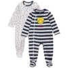 Lot De 2 Dors-bien En Jersey SmileyWorld Pour Bébé Garçon
