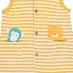 Lot De 2 Combinaisons Courtes Motif Animaux De La Jungle -Orchestra HNAY63 BLA 4 X