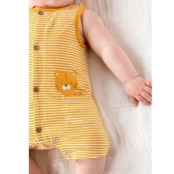 Lot De 2 Combinaisons Courtes Motif Animaux De La Jungle -Orchestra HNAY63 BLA 6 X